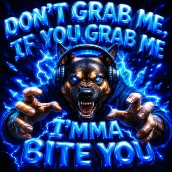 DON'T GRAB ME, IF YOU GRAB ME I'MMA BITE YOU