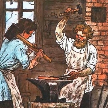 Во кузнице молодые кузнецы (Минус)