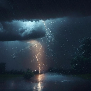 Thunder Storm and Heavy Rain