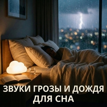 Успокаивающий Шум Грозы | Фоновый Дождь